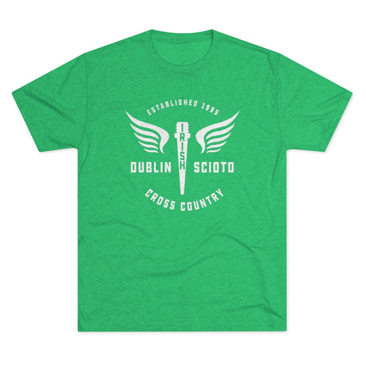 Scioto XC Winged Spike-Men's Tri-Blend Crew Tee