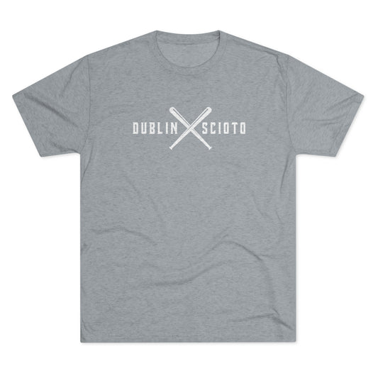 DUBLIN SCIOTO_BATS CROSSED-Unisex Tri-Blend Crew Tee