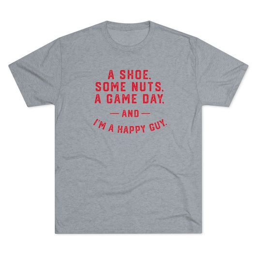 A SHOE, SOME NUTS, GAMEDAY-Unisex Tri-Blend Crew Tee