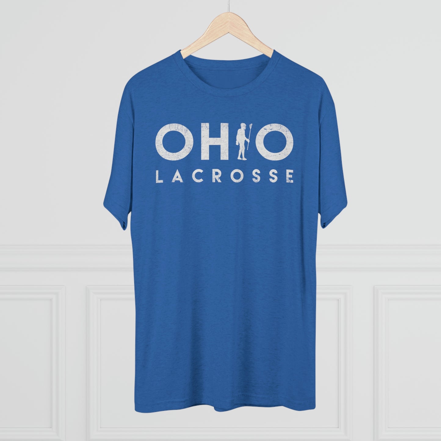 OHIO_PLAYER SUBSTITUTION_LACROSSE-Distressed-Unisex Tri-Blend Crew Tee