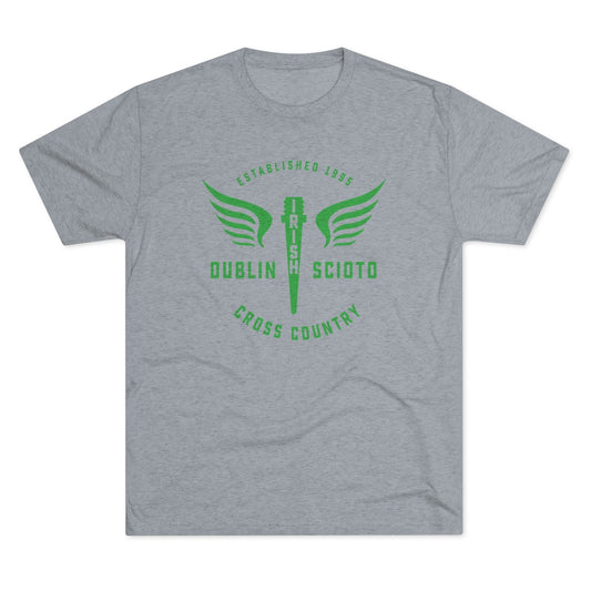 Scioto XC Winged Spike-Men's Tri-Blend Crew Tee