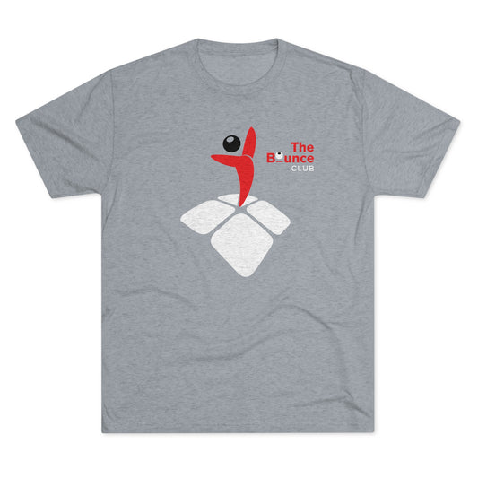 THE BOUNCE CLUB ICON_TYPE UPPER CHEST-Unisex Tri-Blend Crew Tee