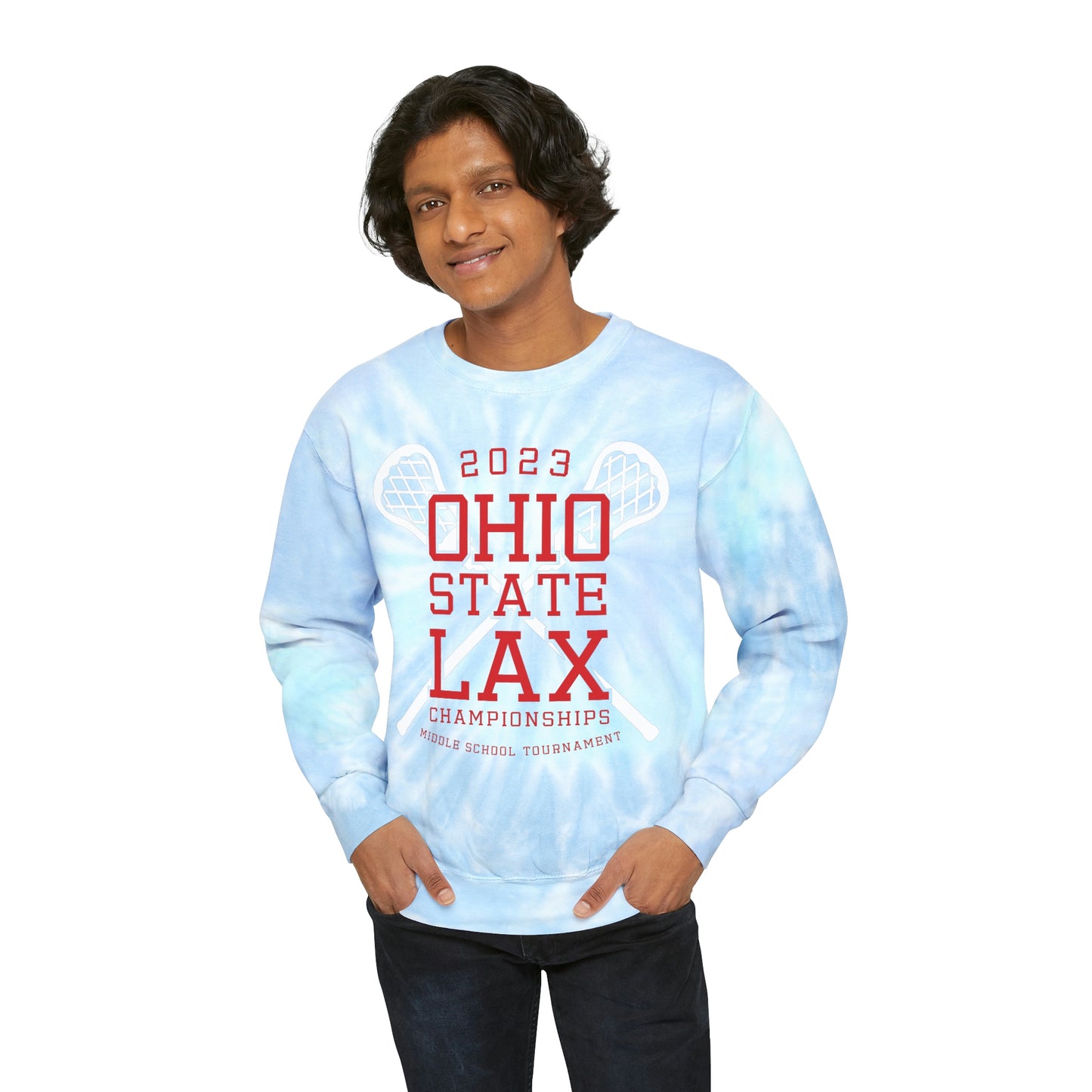 2023 OH LAX STATE TOURNAMENT-Unisex Tie-Dye Sweatshirt