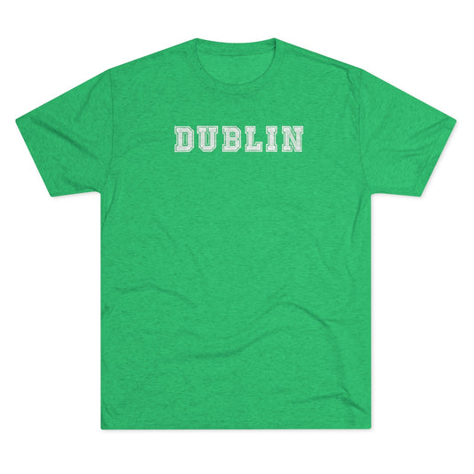 DUBLIN-COLLEGE MESH-Unisex Tri-Blend Crew Tee
