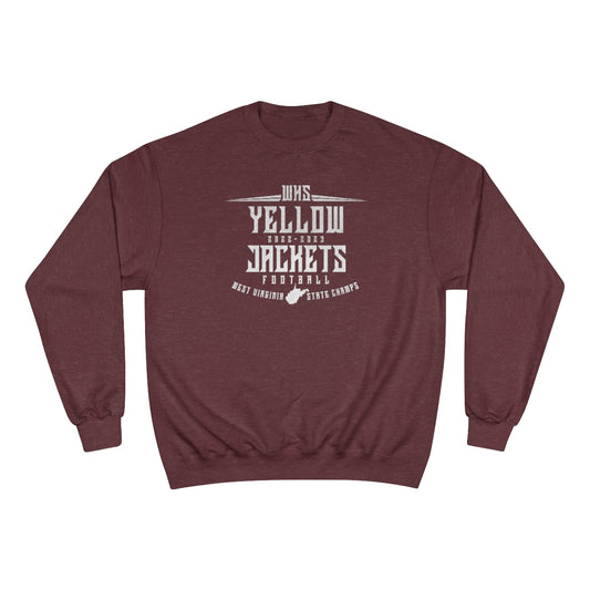 WHS YELLOWJACKETS-2022-2023-WV STATE CHAMPS-Champion Sweatshirt
