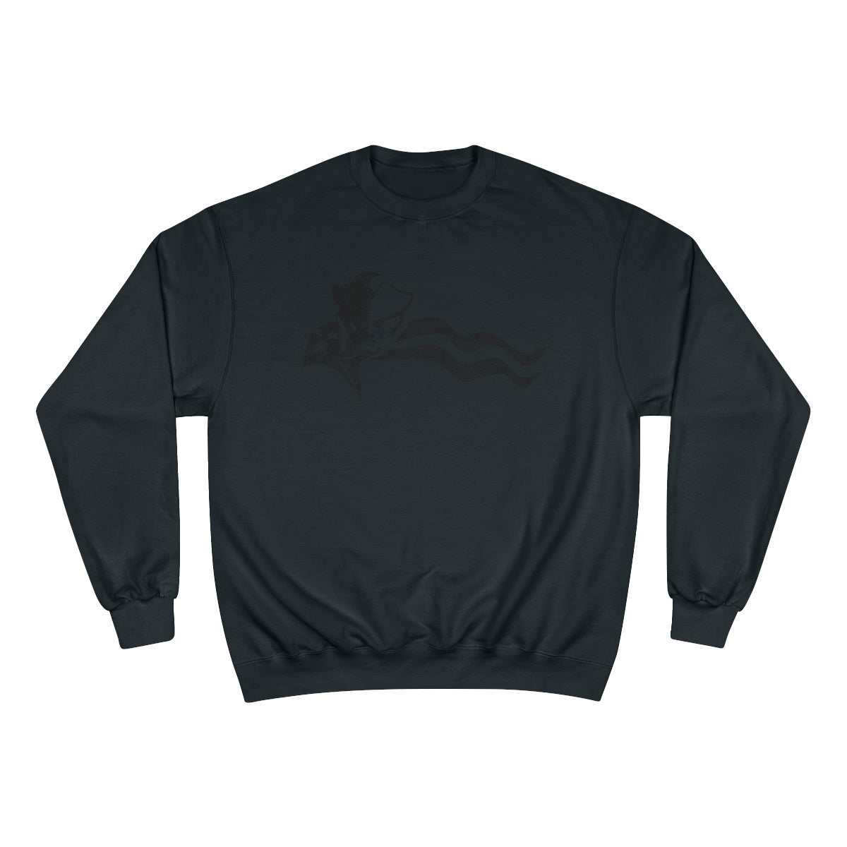 BLACK ON BLACK MASCOT-Champion Sweatshirt