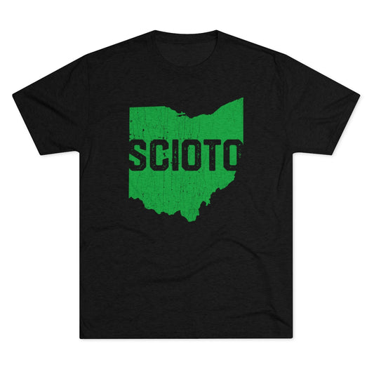 SCIOTO_OH STATE SHAPE-Unisex Tri-Blend Crew Tee