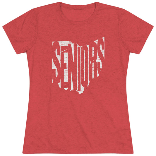 SENIORS_OHIO SHAPE-Women's Triblend Tee
