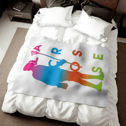 COLOR FADE PLAYER-LACROSSE-Sweatshirt Blanket