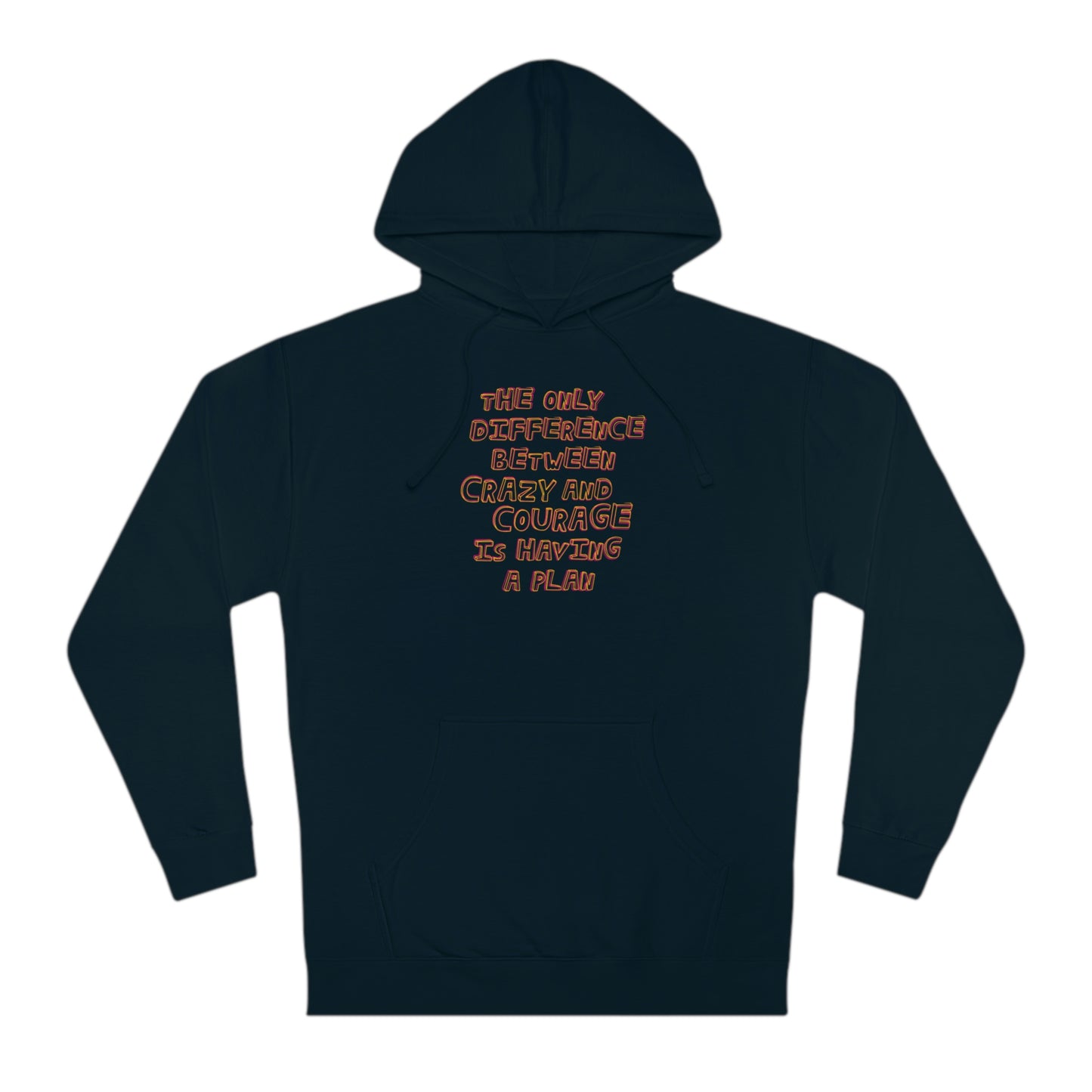 CRAZY AND COURAGE-Unisex Hooded Sweatshirt