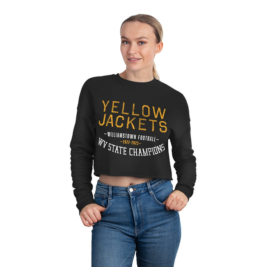 YELLOWJACKETS_2022-2023 WV STATE CHAMPIONS-Women's Cropped Sweatshirt