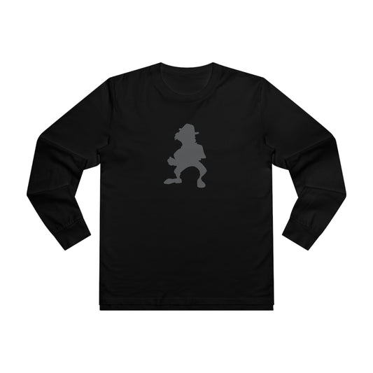 Silver Irish Leprechaun front_SCIOTO BASEBALL back-Men’s Base Longsleeve Tee