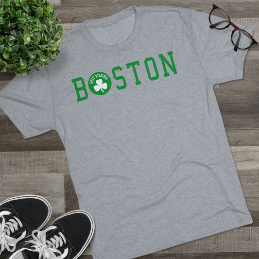 BOSTON WEST VIRIGINIA_Shamprock_Unisex Tri-Blend Crew Tee
