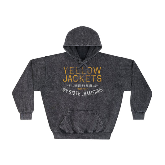 YELLOW JACKETS_2022-2023_WV STATE CHAMPS-Unisex Mineral Wash Hoodie