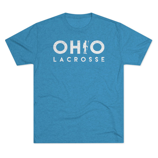 OHIO_PLAYER SUBSTITUTION_LACROSSE-Distressed-Unisex Tri-Blend Crew Tee