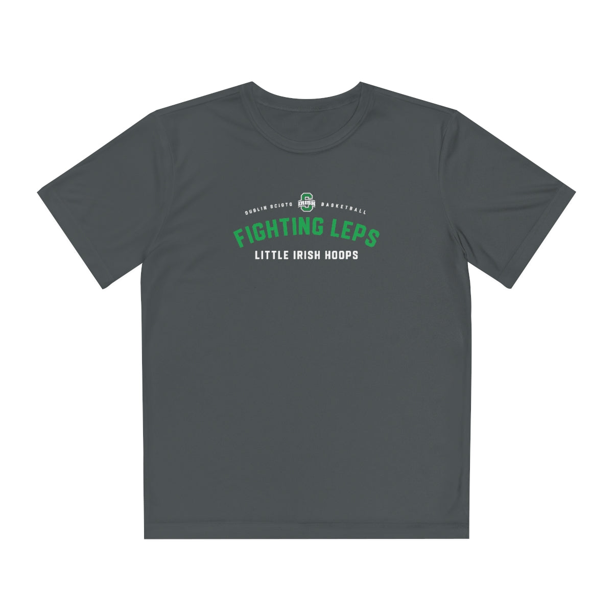 FIGHTING LEPS LITTLE IRISH HOOPS-Youth Competitor Tee