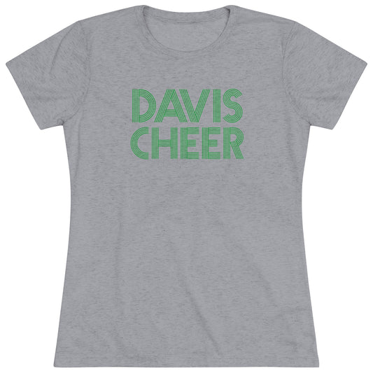 DAVIS CHEER_graphic lines-Women's Triblend Tee