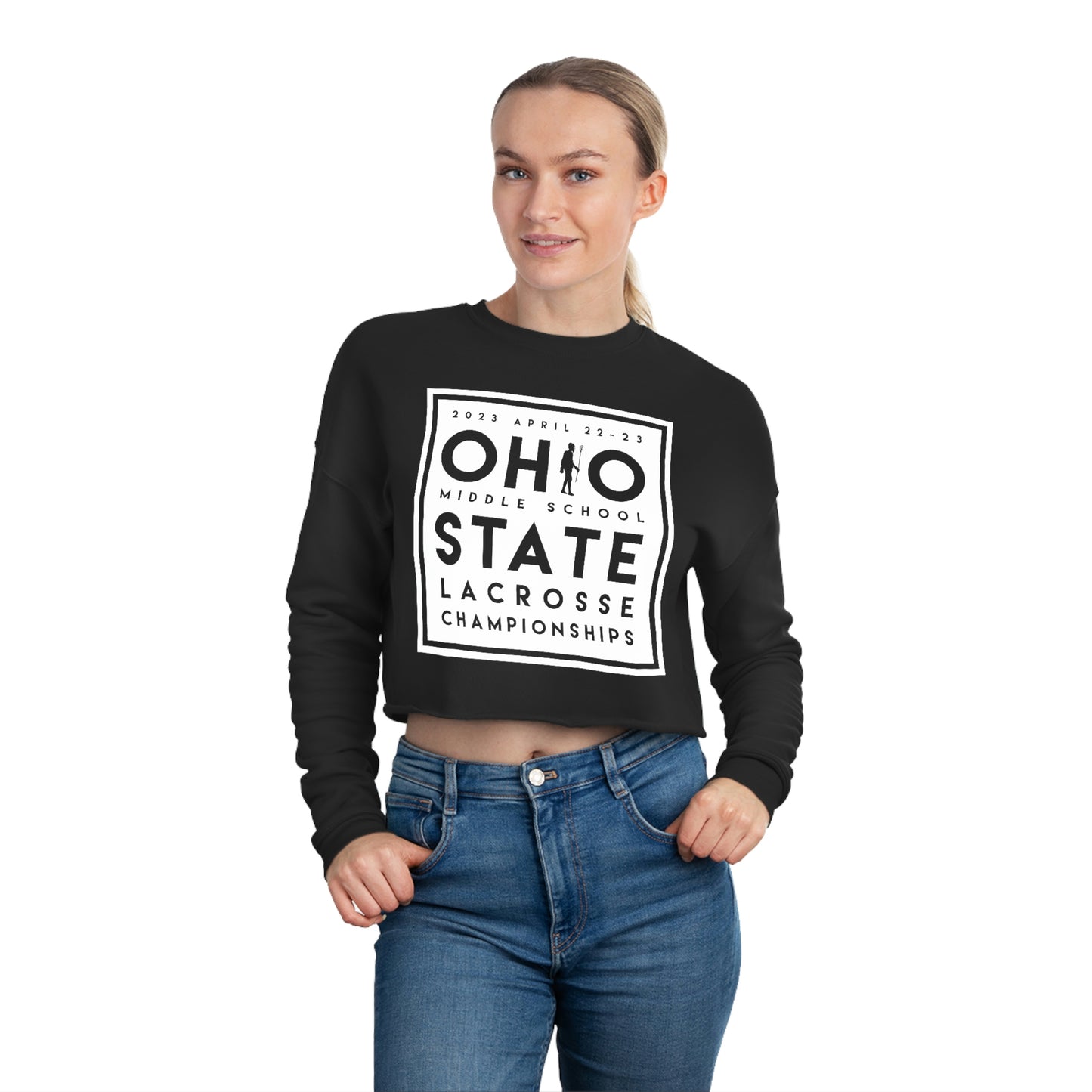 OHIO (PLAYER SUBSTITUTION) STATE LACROSSE CHAMPIONSHIPS-Women's Cropped Sweatshirt