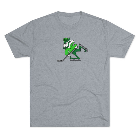 IRISH HOCKEY SKATER LOGO- FULL COLOR-Unisex Tri-Blend Crew Tee