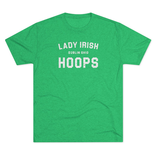 LADY IRISH HOOPS-Unisex Tri-Blend Crew Tee