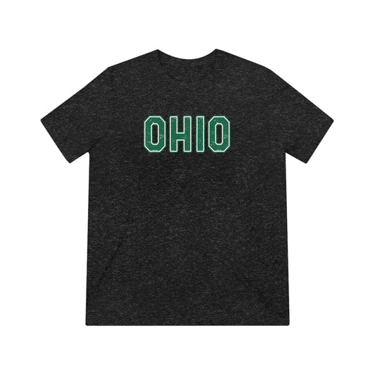 O H I O_GREEN-Unisex Triblend Tee