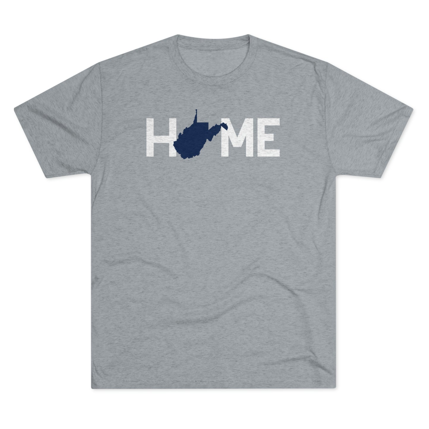 HOME_WV STATE SHAPE SUBSTITUTION-Unisex Tri-Blend Crew Tee