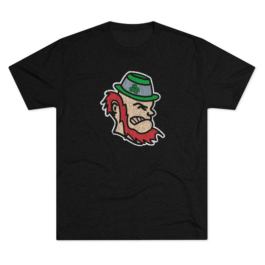 IRISH MASCOT-heather black-Unisex Tri-Blend Crew Tee
