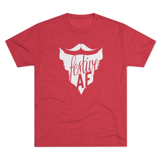 FESTIVE AF_Beard-Unisex Tri-Blend Crew Tee