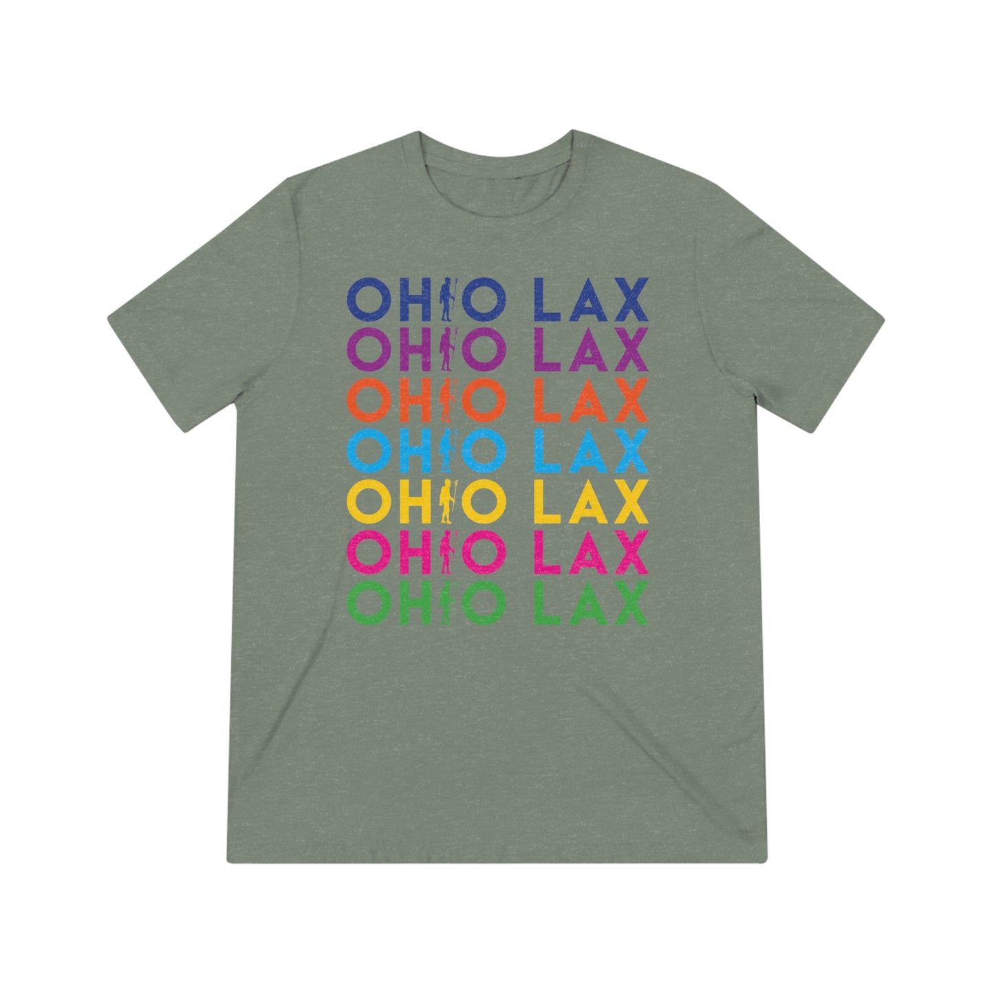 COLOR FADE_OHIO LAX (Player substitution)-Unisex Triblend Tee
