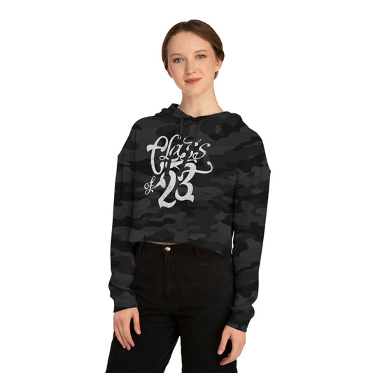 CLASS OF 23_handscripted_Women’s Cropped Hooded Sweatshirt