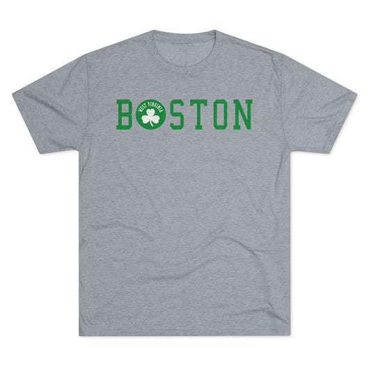 BOSTON WEST VIRIGINIA_Shamprock_Unisex Tri-Blend Crew Tee