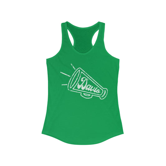 DAVIS_MEGAPHONE-GREEN-Women's Ideal Racerback Tank