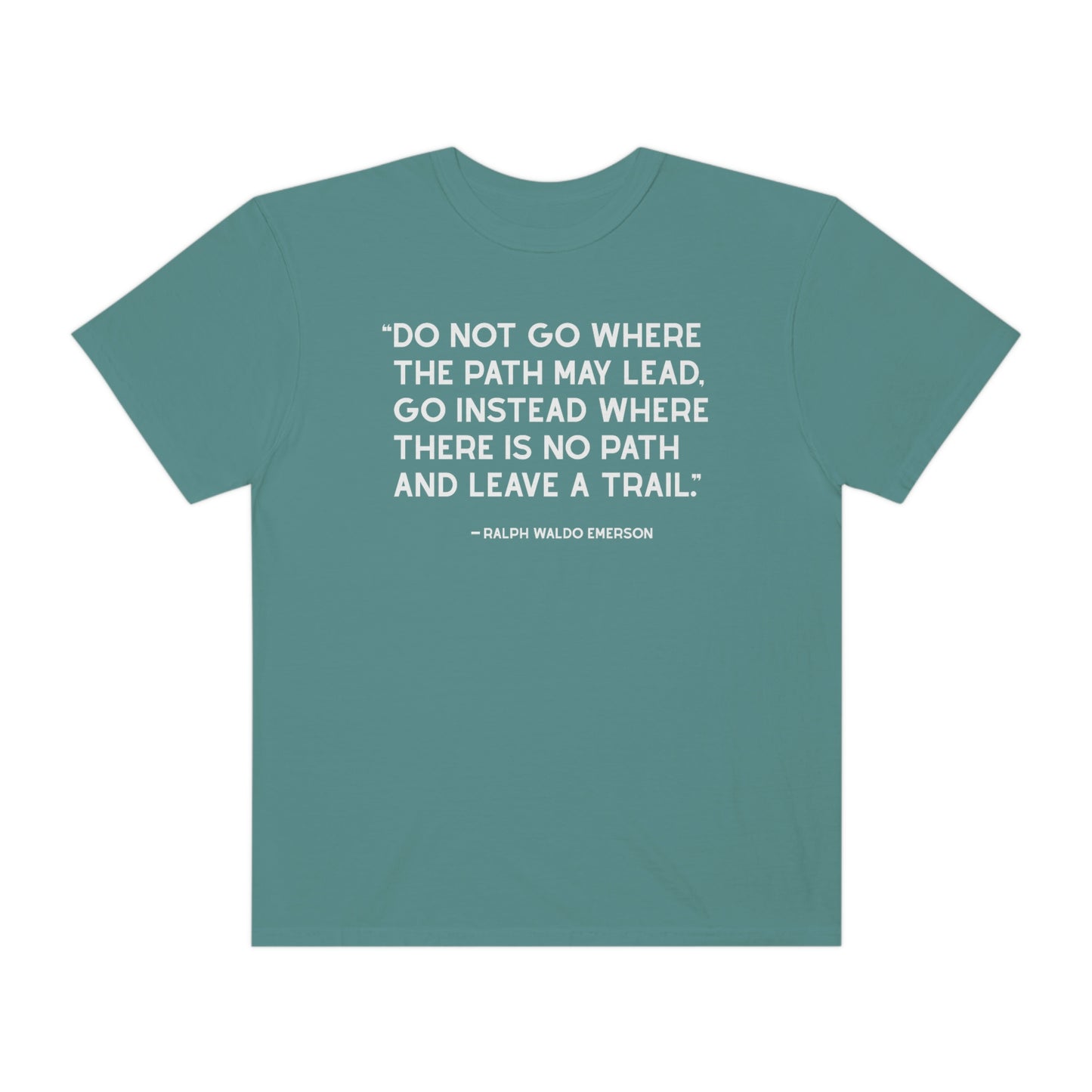 Emerson_“Leave a trail“-Unisex Garment-Dyed T-shirt