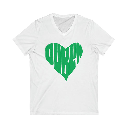 Copy of DUBLIN LOVE-Unisex Jersey Short Sleeve V-Neck Tee