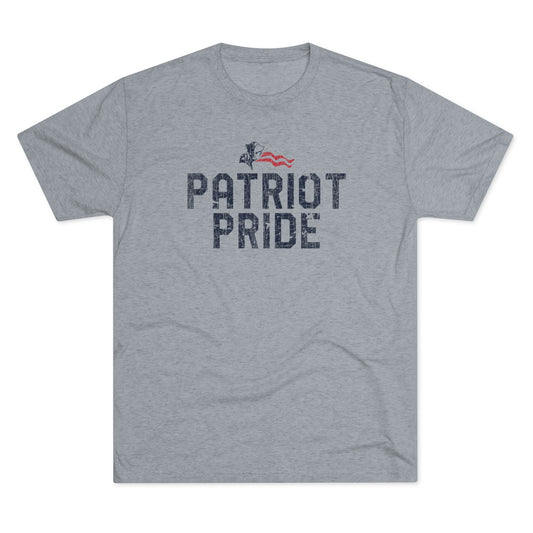 PATRIOT PRIDE-MASCOT-Unisex Tri-Blend Crew Tee