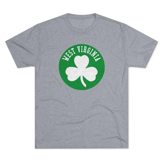 WEST VIRGINIA_SHAMROCK-Unisex Tri-Blend Crew Tee