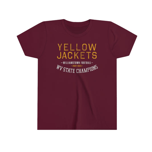YELLOW JACKETS-WV STATE CHAMPIONS-Youth Short Sleeve Tee