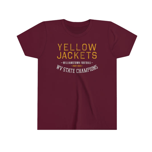 YELLOWJACKETS-WV STATE CHAMPIONS-Youth Short Sleeve Tee
