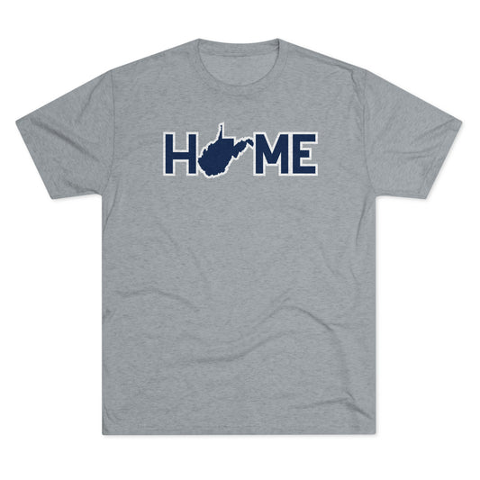 HOME_WV STATE SUBSTITUTE_OUTLINE-Unisex Tri-Blend Crew Tee