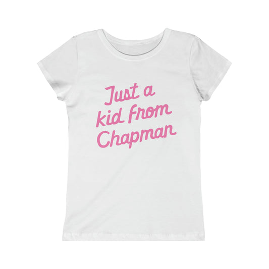 JUST A KID FROM CHAPMAN-Script-Girls Princess Tee