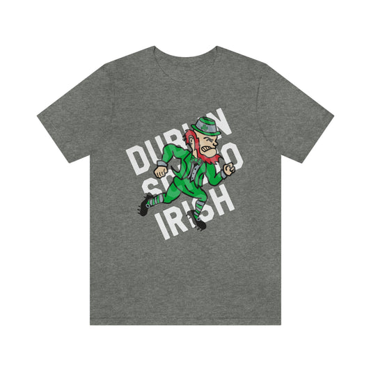 LEPRECHAUN_OVERPRINT_DUBLIN SCIOTO IRISH-Unisex Jersey Short Sleeve Tee