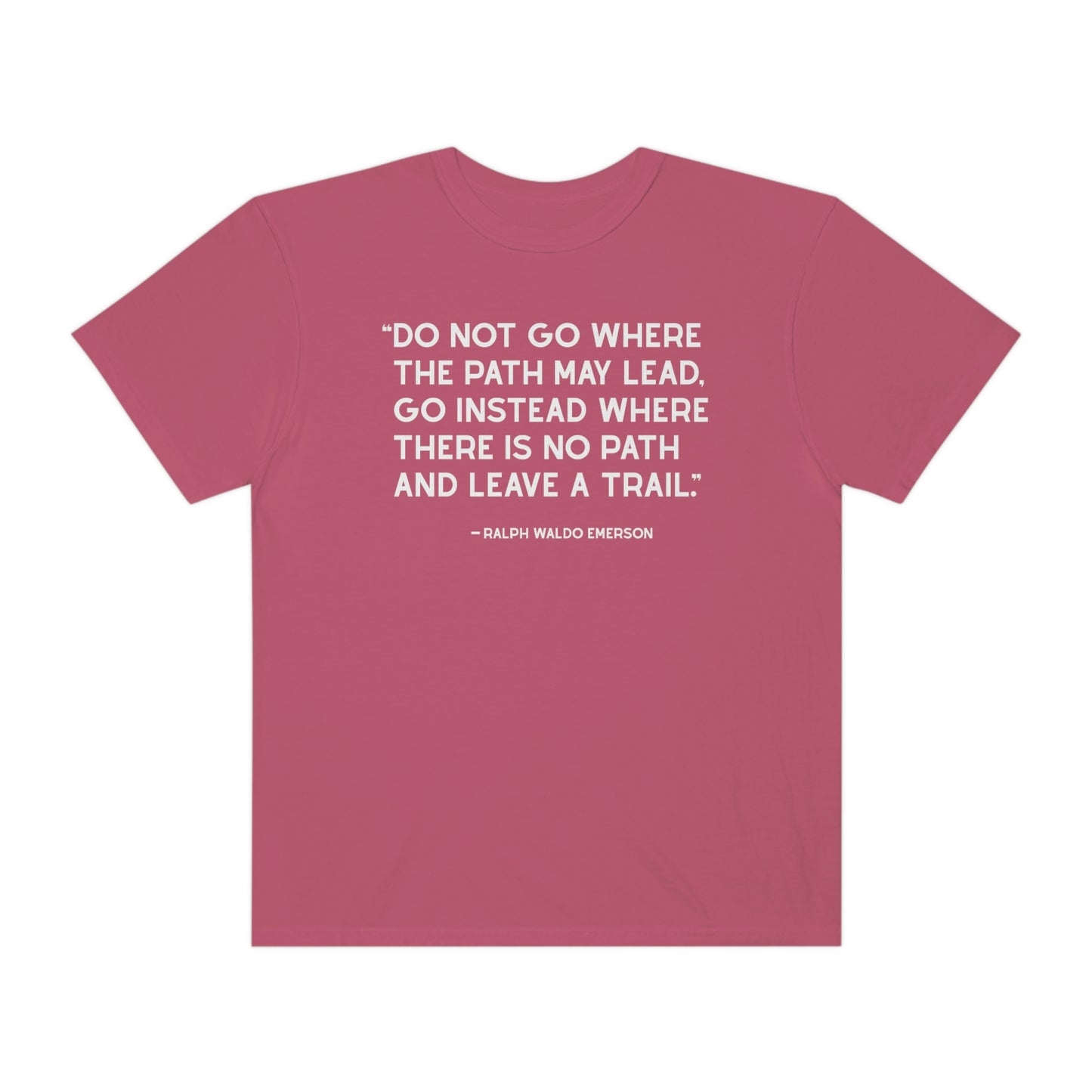 Emerson_“Leave a trail“-Unisex Garment-Dyed T-shirt