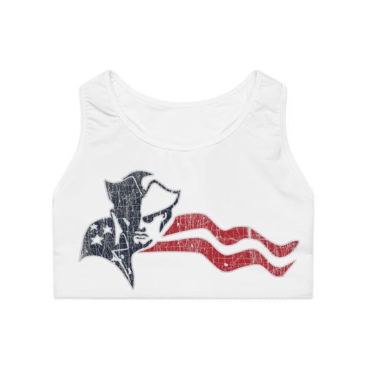 PATRIOT MASCOT_Sports Bra (AOP)