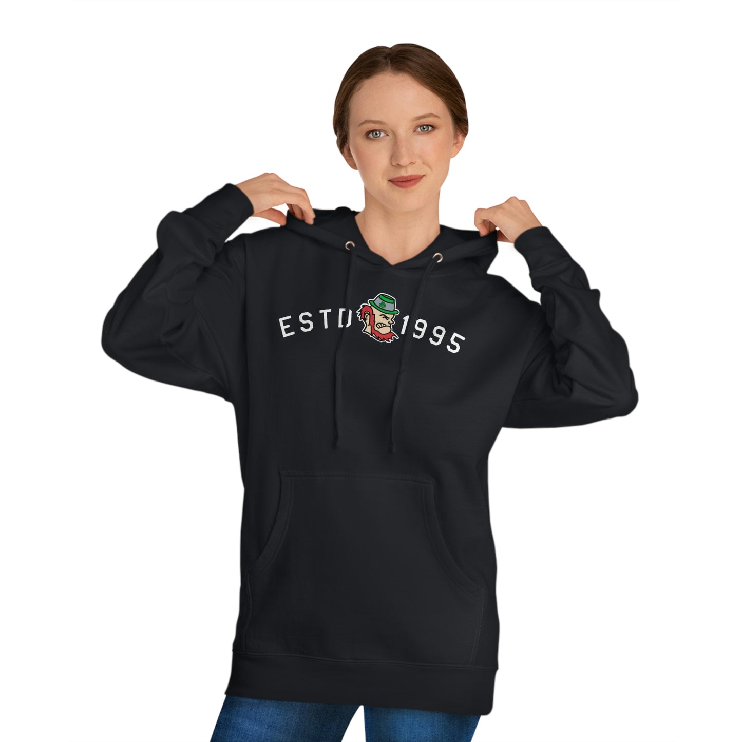 EST 1995-Leprechaun_Unisex Hooded Sweatshirt