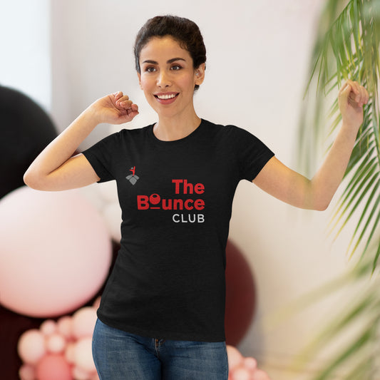 THE BOUNCE CLUB TYPE_ICON UPPER CHEST-Women's Triblend Tee