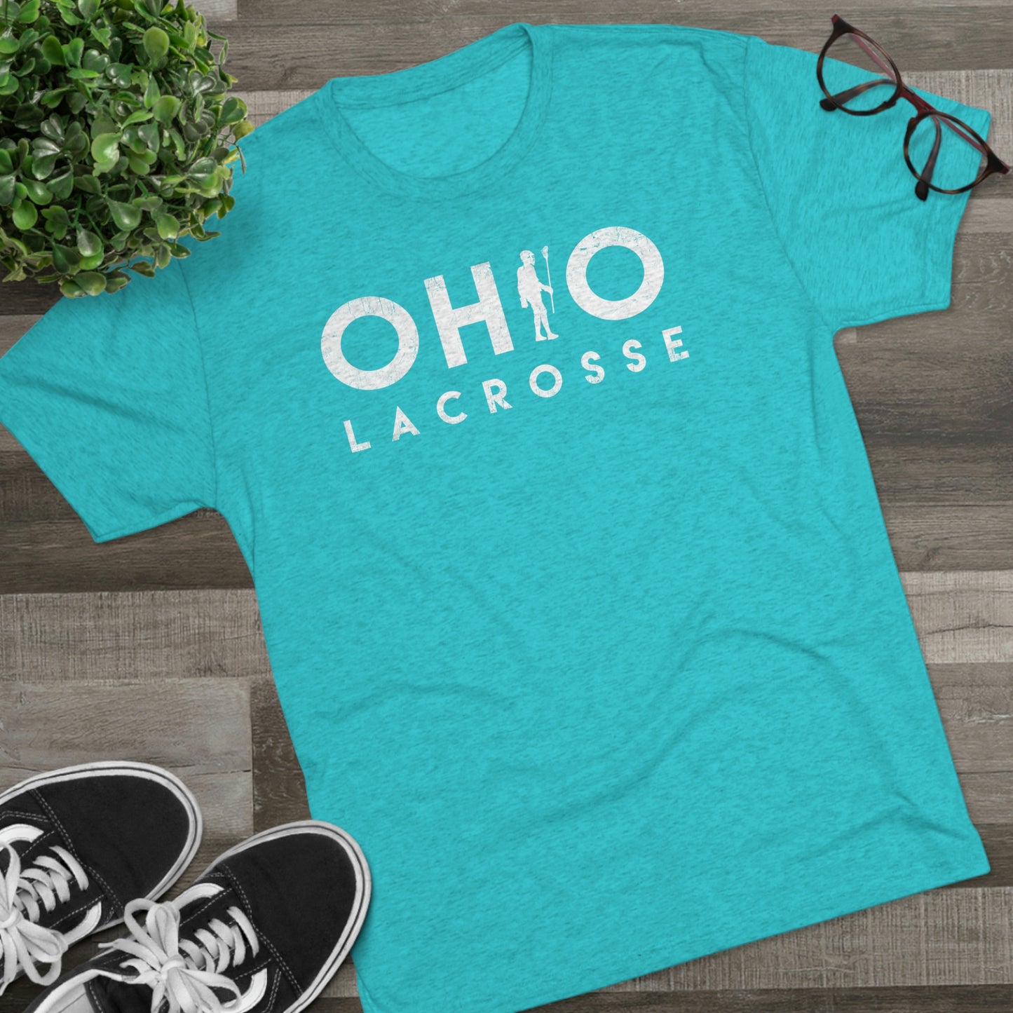 OHIO_PLAYER SUBSTITUTION_LACROSSE-Distressed-Unisex Tri-Blend Crew Tee