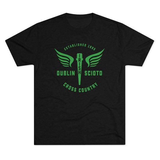 Scioto XC Winged Spike-Men's Tri-Blend Crew Tee