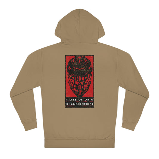 (back) 23 OH LAX HELMET-OH KNOCKOUT STICKS-Unisex Hooded Sweatshirt