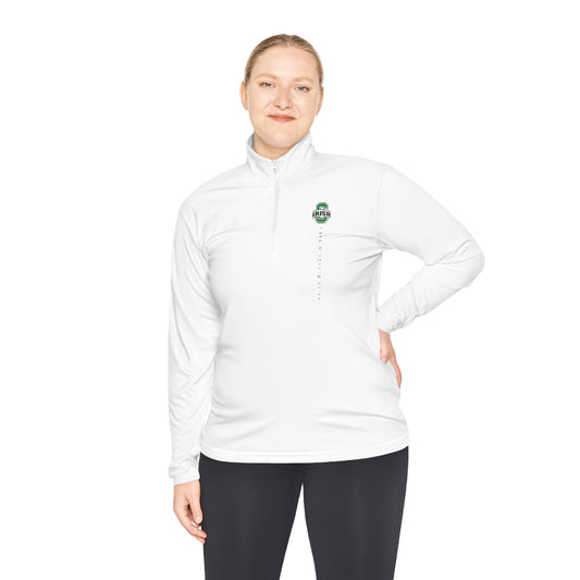 SCIOTO LOGO_ vertical type-DUBLIN SCIOTO IRISH_Unisex Quarter-Zip Pullover