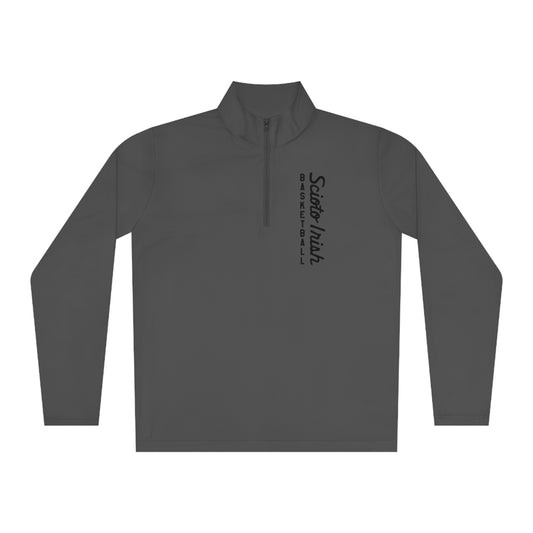 SCIOTO IRISH_script-BASKETBALL_Unisex Quarter-Zip Pullover